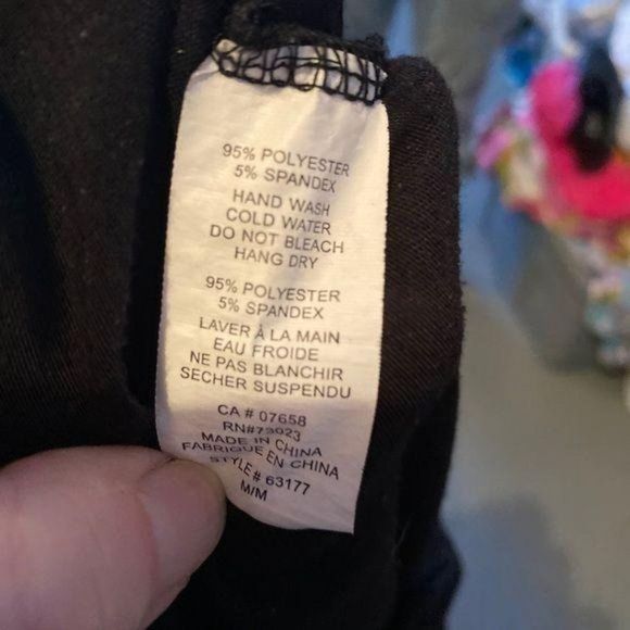 UK2LA Black Maxi Skirt Stretch Flare Sz M - Picture 5 of 5